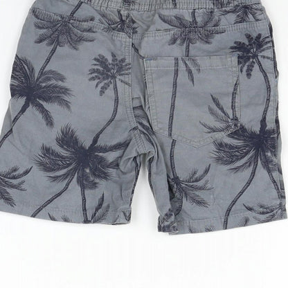 deniem co Girls Grey Geometric  Cargo Shorts Size 3-4 Years