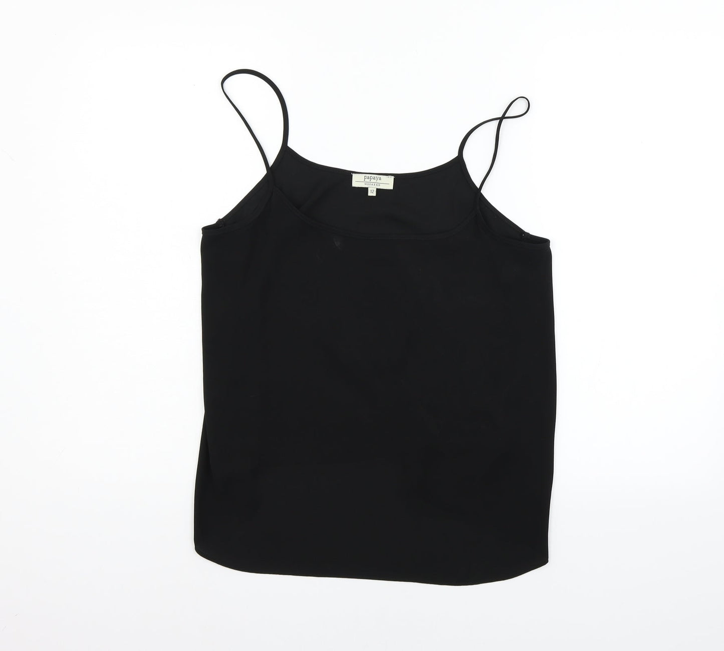 Papaya Womens Black   Basic Blouse Size 12