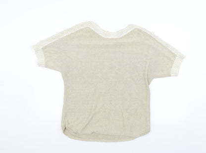 Womens UK Size 12 Olsen Beige Pullover Jumper