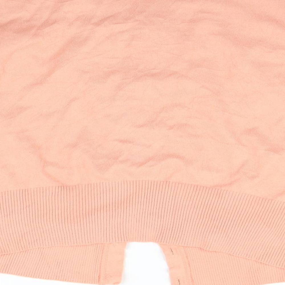 TU Womens Beige Geometric  Cardigan Jumper Size 14