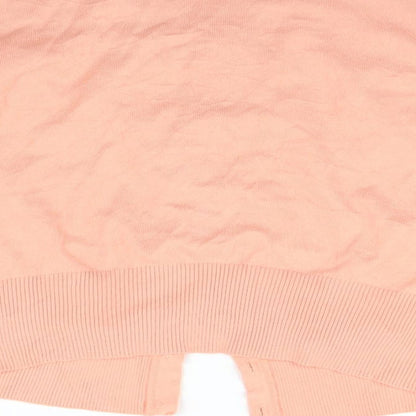 TU Womens Beige Geometric  Cardigan Jumper Size 14