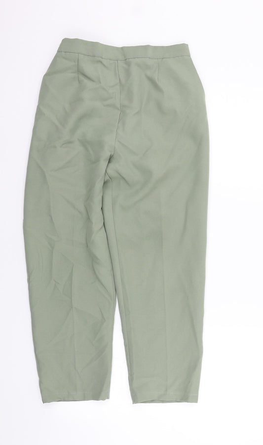 Womens UK Size 12 Preworn Regular Fit  Green Trousers