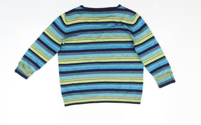 Womens UK Size M PLANET Blue Pullover Jumper