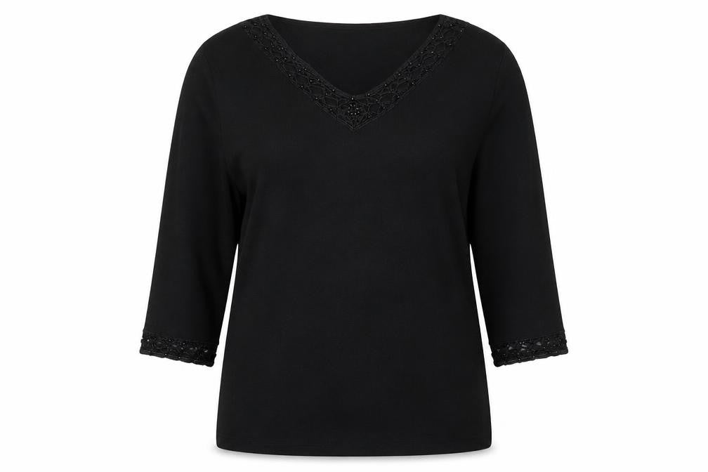 Womens UK Size 18 Preworn Black Pullover Jumper