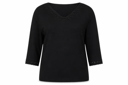 Womens UK Size 18 Preworn Black Pullover Jumper