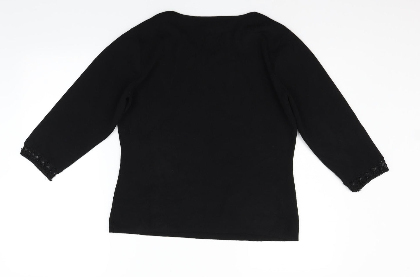 Womens UK Size 18 Preworn Black Pullover Jumper