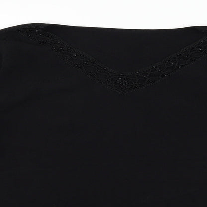 Womens UK Size 18 Preworn Black Pullover Jumper