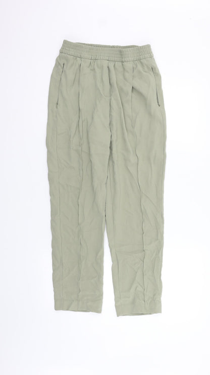 Womens UK Size 8 Marks and Spencer Regular Fit  Green Trousers