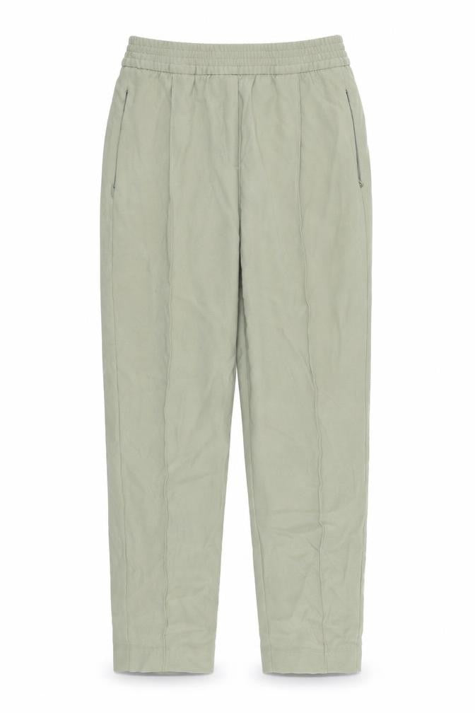 Marks & Spencer Womens Green   Trousers  Size 8 L25 in - Elastic Waist Band
