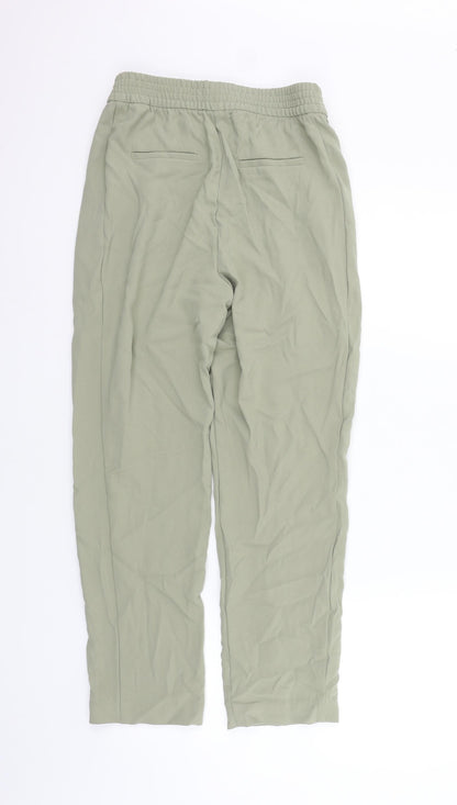 Womens UK Size 8 Marks and Spencer Regular Fit  Green Trousers