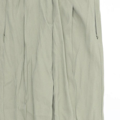 Womens UK Size 8 Marks and Spencer Regular Fit  Green Trousers
