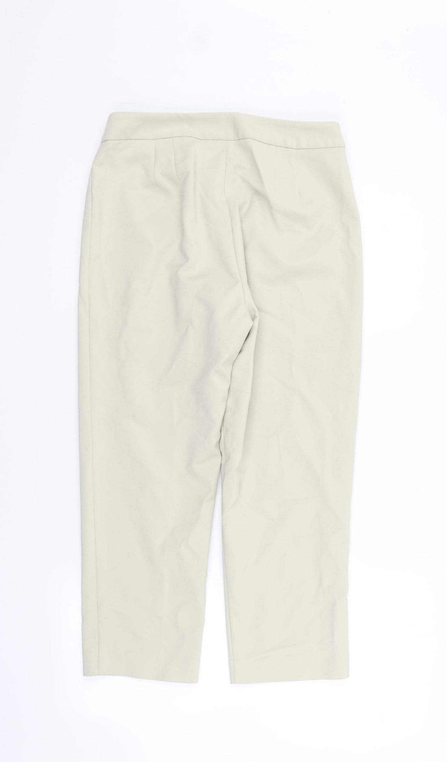 Womens UK Size 12 Marks and Spencer Regular Fit  Beige Trousers