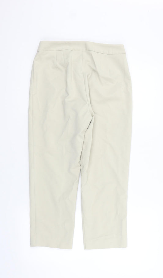 Womens UK Size 12 Marks and Spencer Regular Fit  Beige Trousers