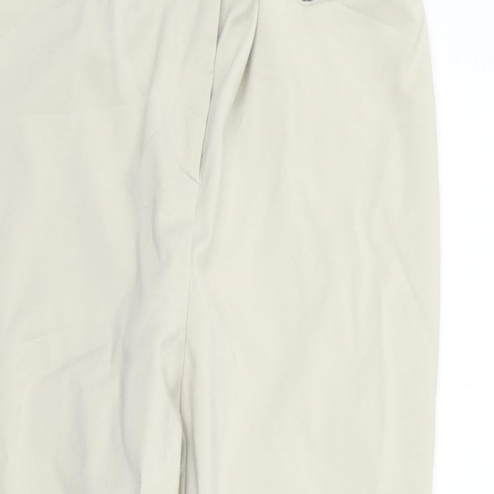 Womens UK Size 12 Marks and Spencer Regular Fit  Beige Trousers