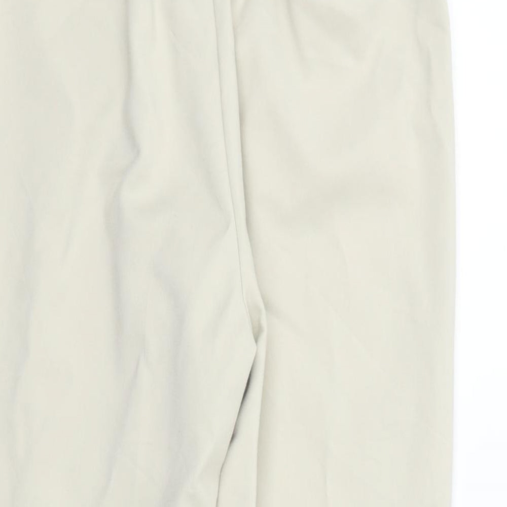Womens UK Size 12 Marks and Spencer Regular Fit  Beige Trousers