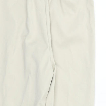 Womens UK Size 12 Marks and Spencer Regular Fit  Beige Trousers