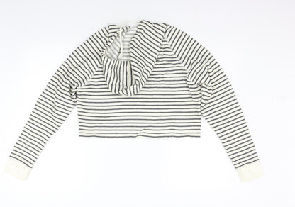 Womens UK Size S Divided by H&M White Pullover Jumper