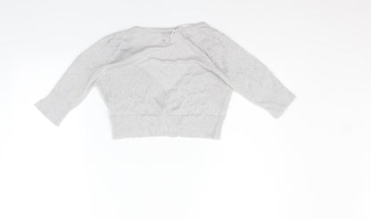Womens UK Size L New Look Grey Cardigan Jumper