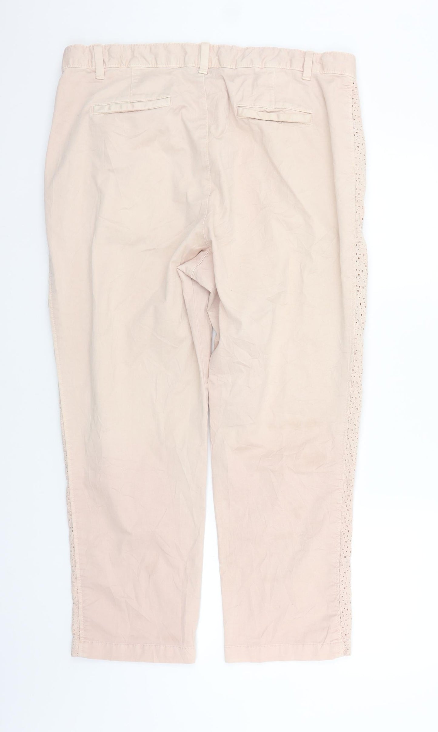 Womens UK Size 16 Gap Regular Fit  Beige Trousers