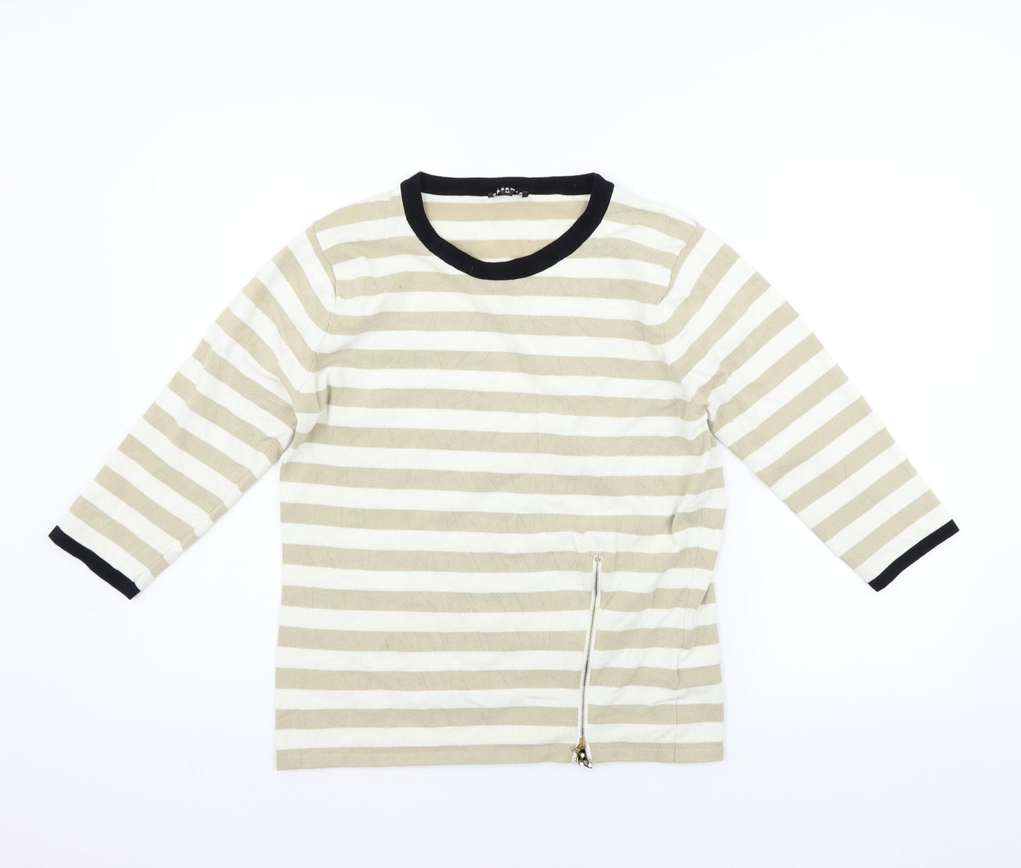 Womens UK Size M CASAMIA Beige Pullover Jumper