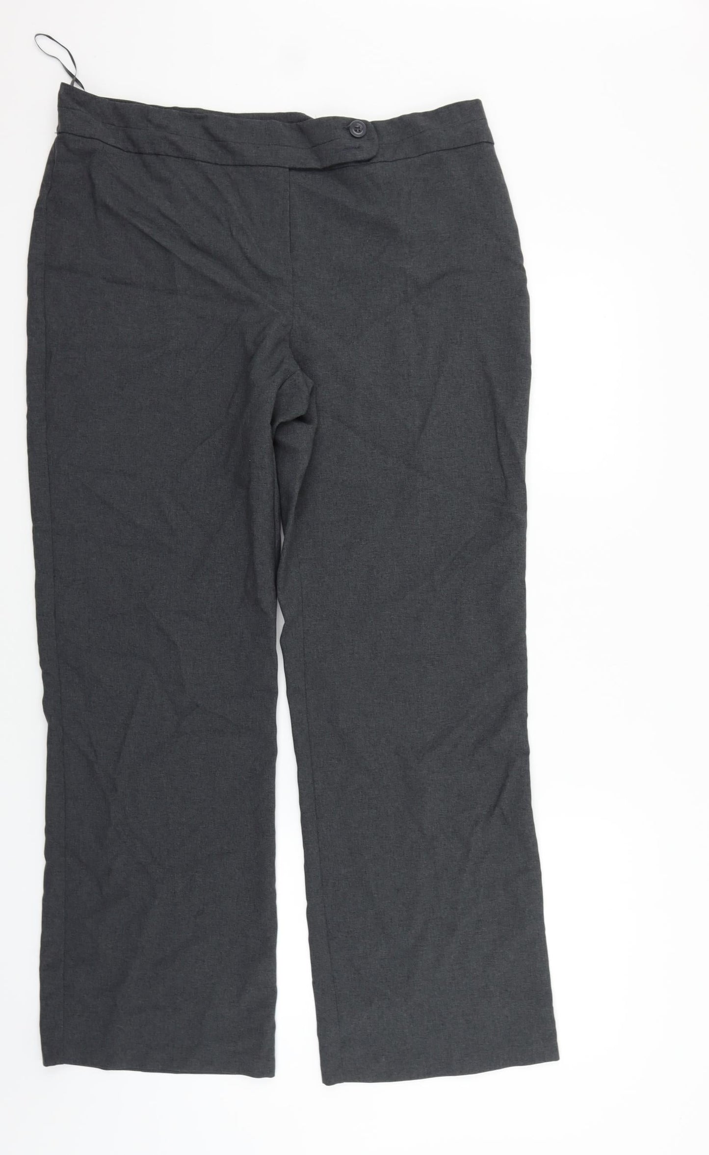 George Womens Grey   Trousers  Size 16 L29 in