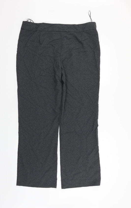 George Womens Grey   Trousers  Size 16 L29 in