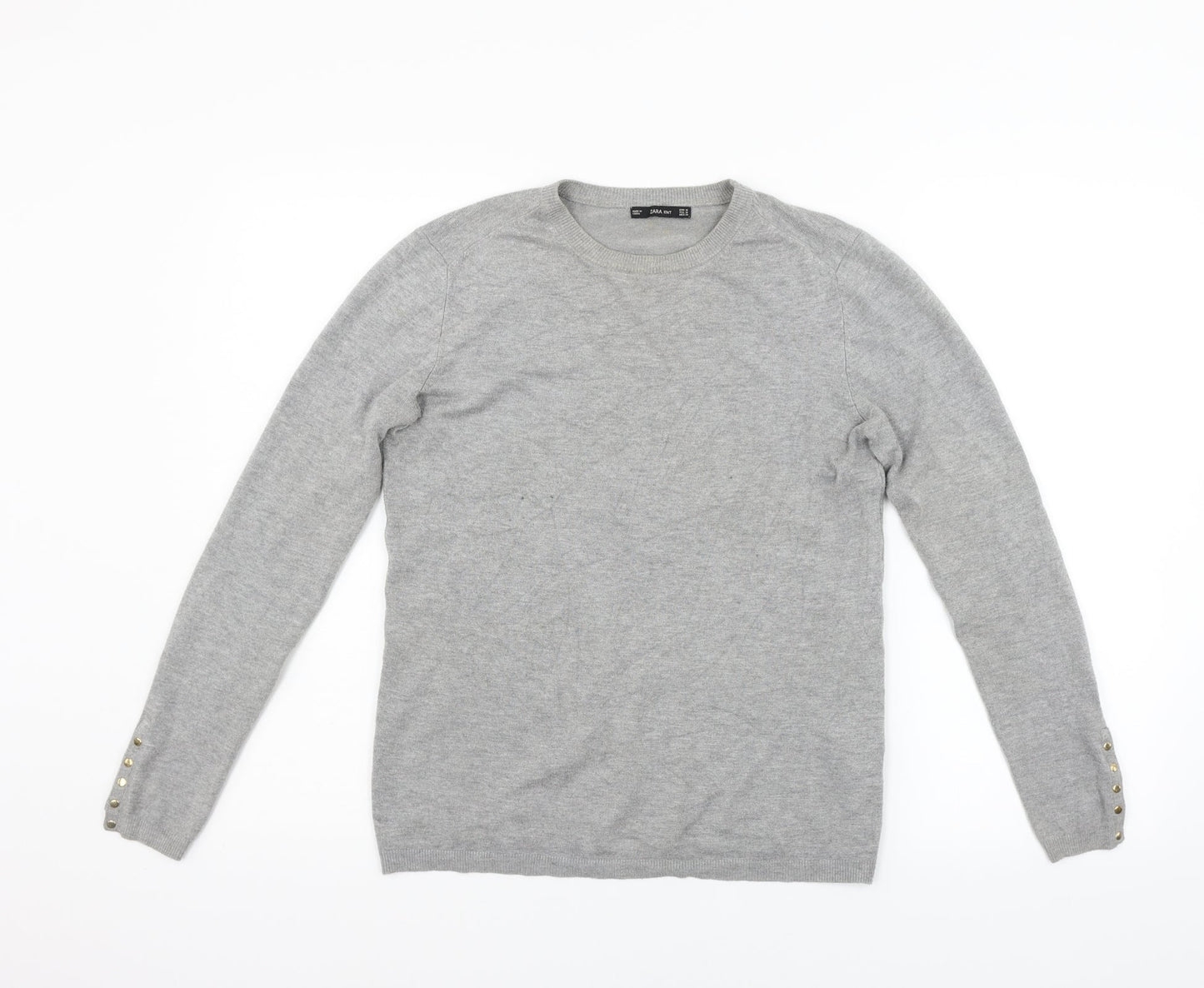 Womens UK Size M Zara Grey Pullover Jumper