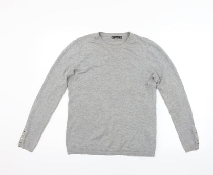 Womens UK Size M Zara Grey Pullover Jumper