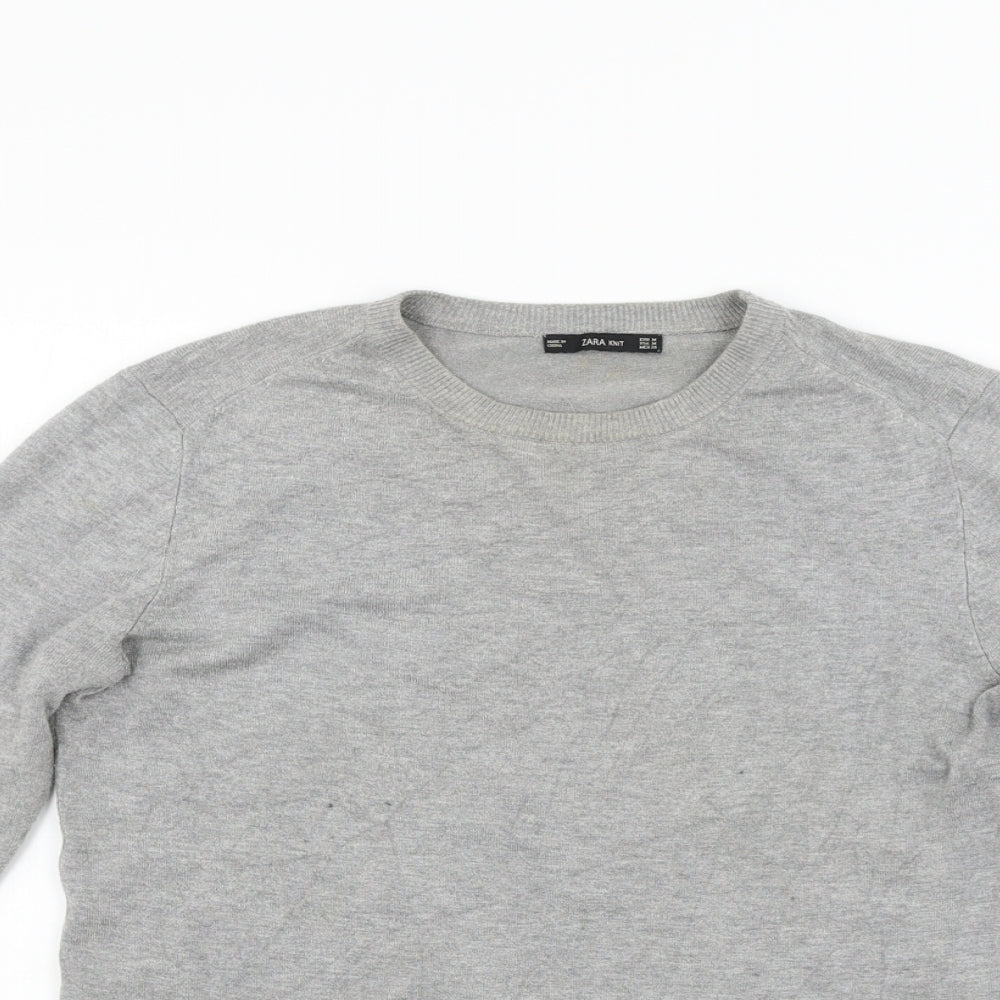 Womens UK Size M Zara Grey Pullover Jumper