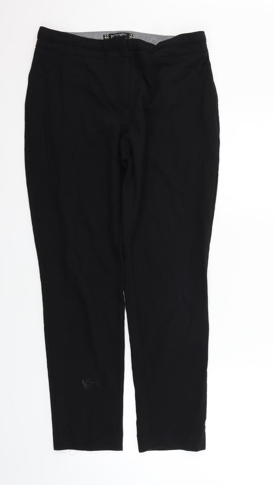 Womens UK Size 12 Principles Regular Fit Sweatpants Black Trousers