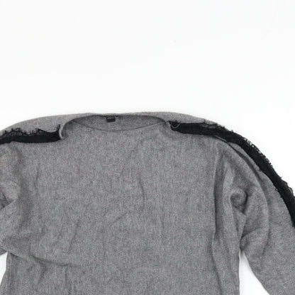 Womens UK Size 10 Dorothy Perkins Grey Pullover Jumper