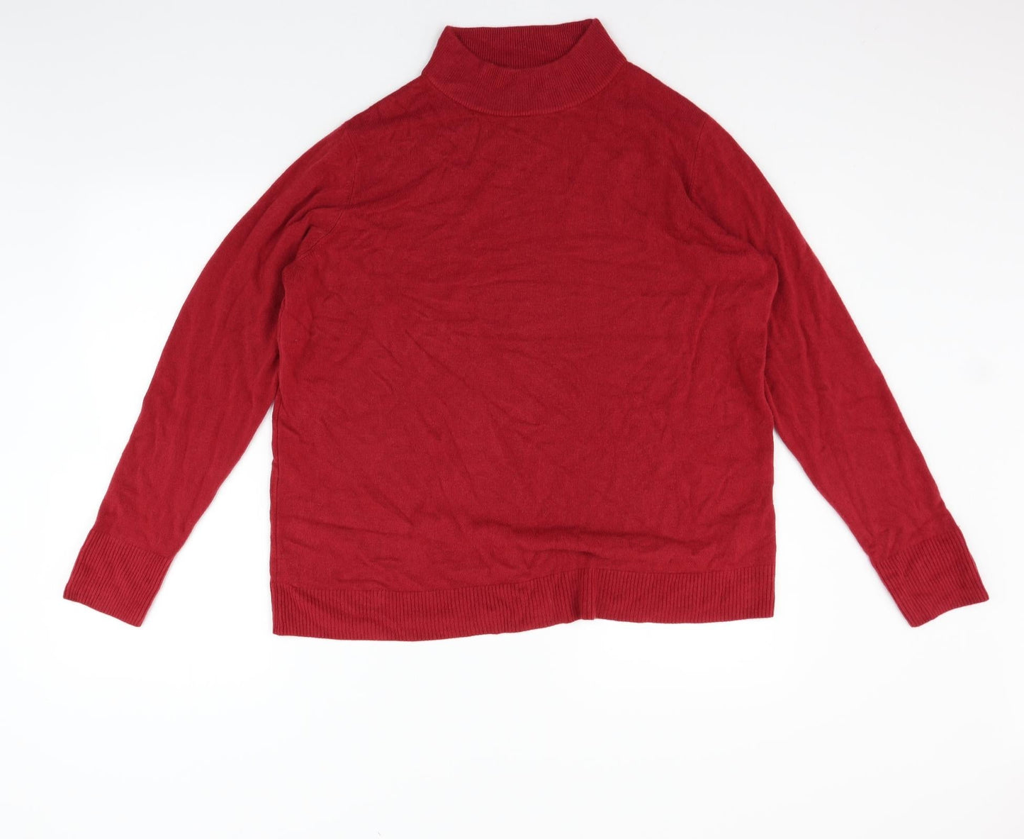 Womens UK Size 20 Marks and Spencer Red Pullover Jumper