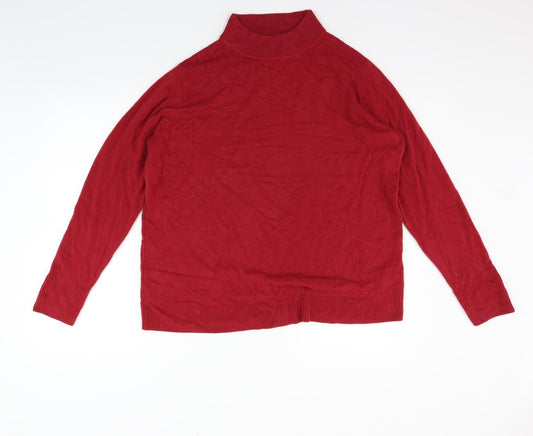 Womens UK Size 20 Marks and Spencer Red Pullover Jumper