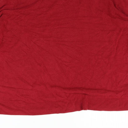 Womens UK Size 20 Marks and Spencer Red Pullover Jumper