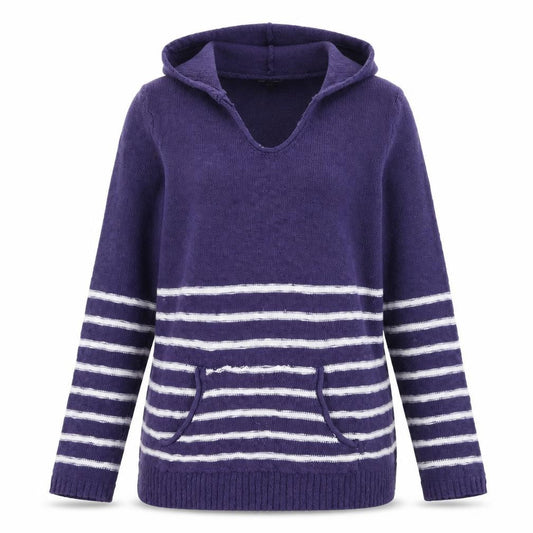 Womens UK Size L Cable & Gauge Blue Pullover Jumper