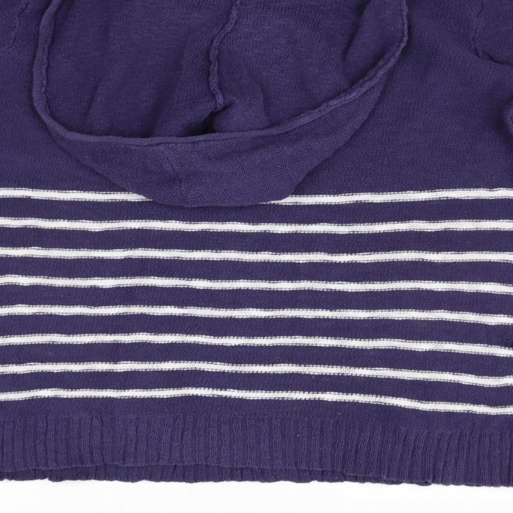 Womens UK Size L Cable & Gauge Blue Pullover Jumper