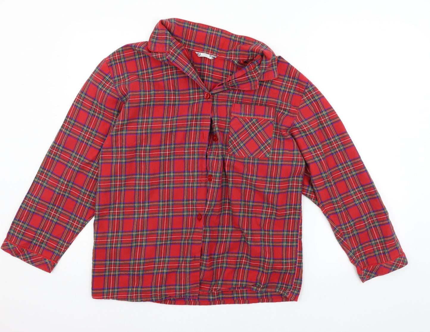 ST MICHAEL Mens Red Check   Button-Up Size 14