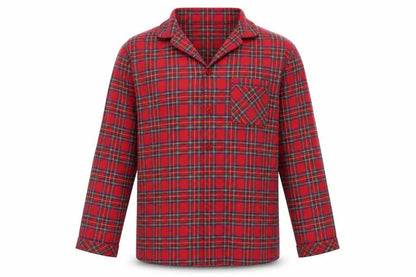 Mens UK Size 14 ST MICHAEL Red  Button-Up Long Sleeve Casual Shirt