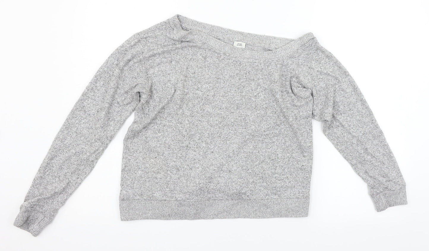 Womens UK Size 12 River Island Grey Pullover Jumper