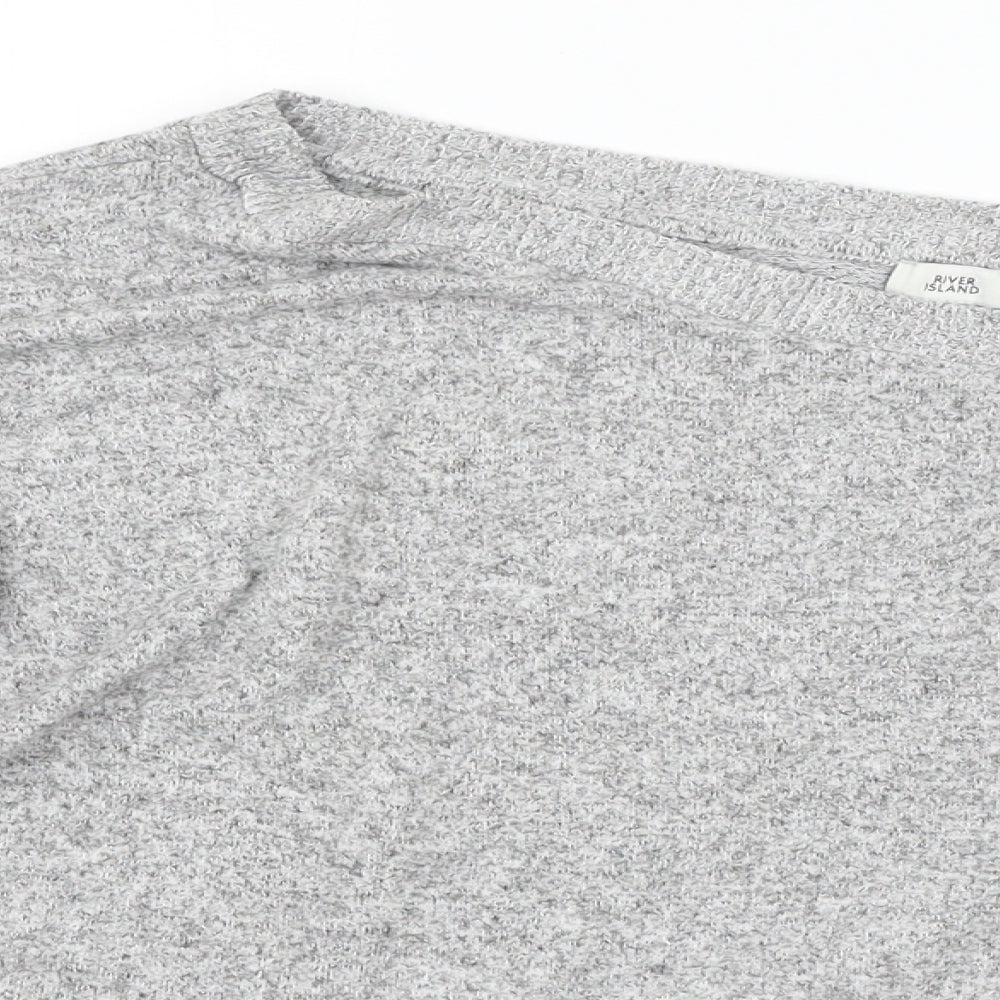 Womens UK Size 12 River Island Grey Pullover Jumper