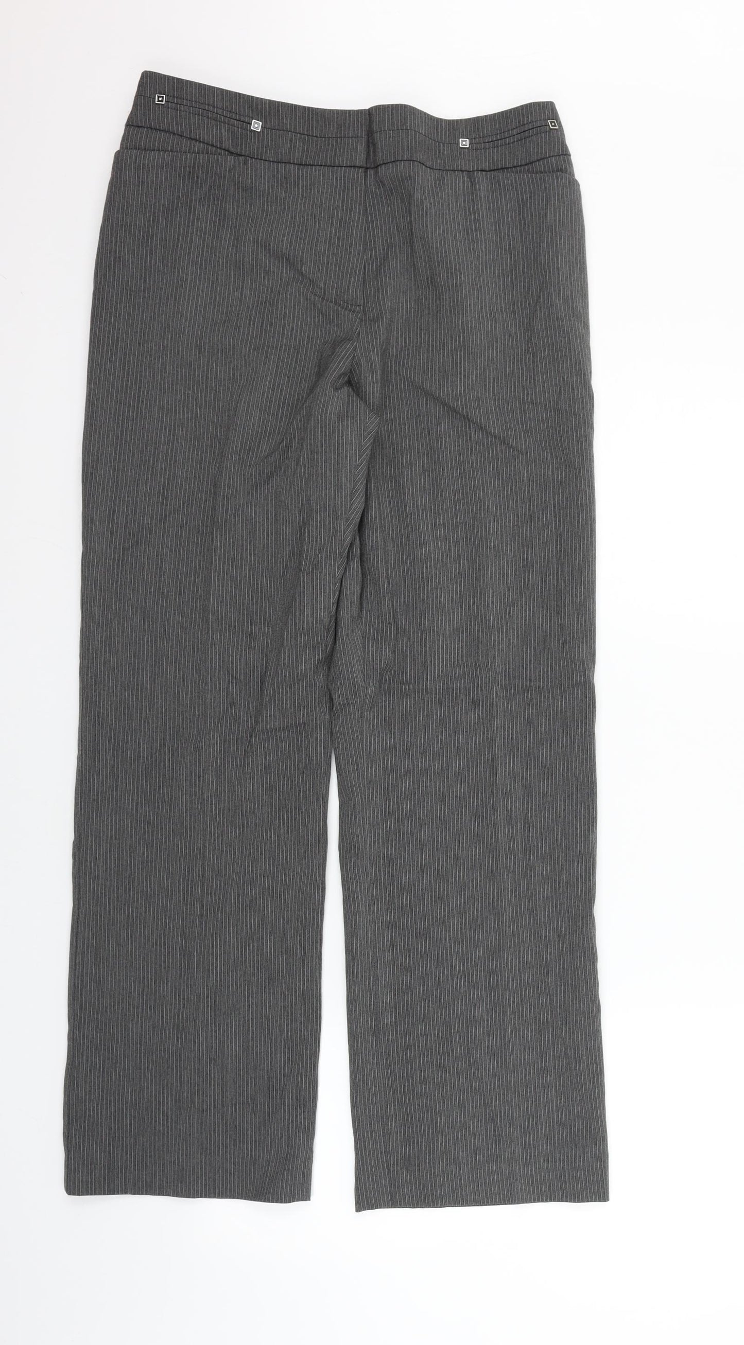 Womens UK Size 14 Marks and Spencer Regular Fit  Grey Trousers