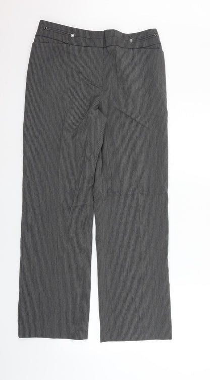 Womens UK Size 14 Marks and Spencer Regular Fit  Grey Trousers