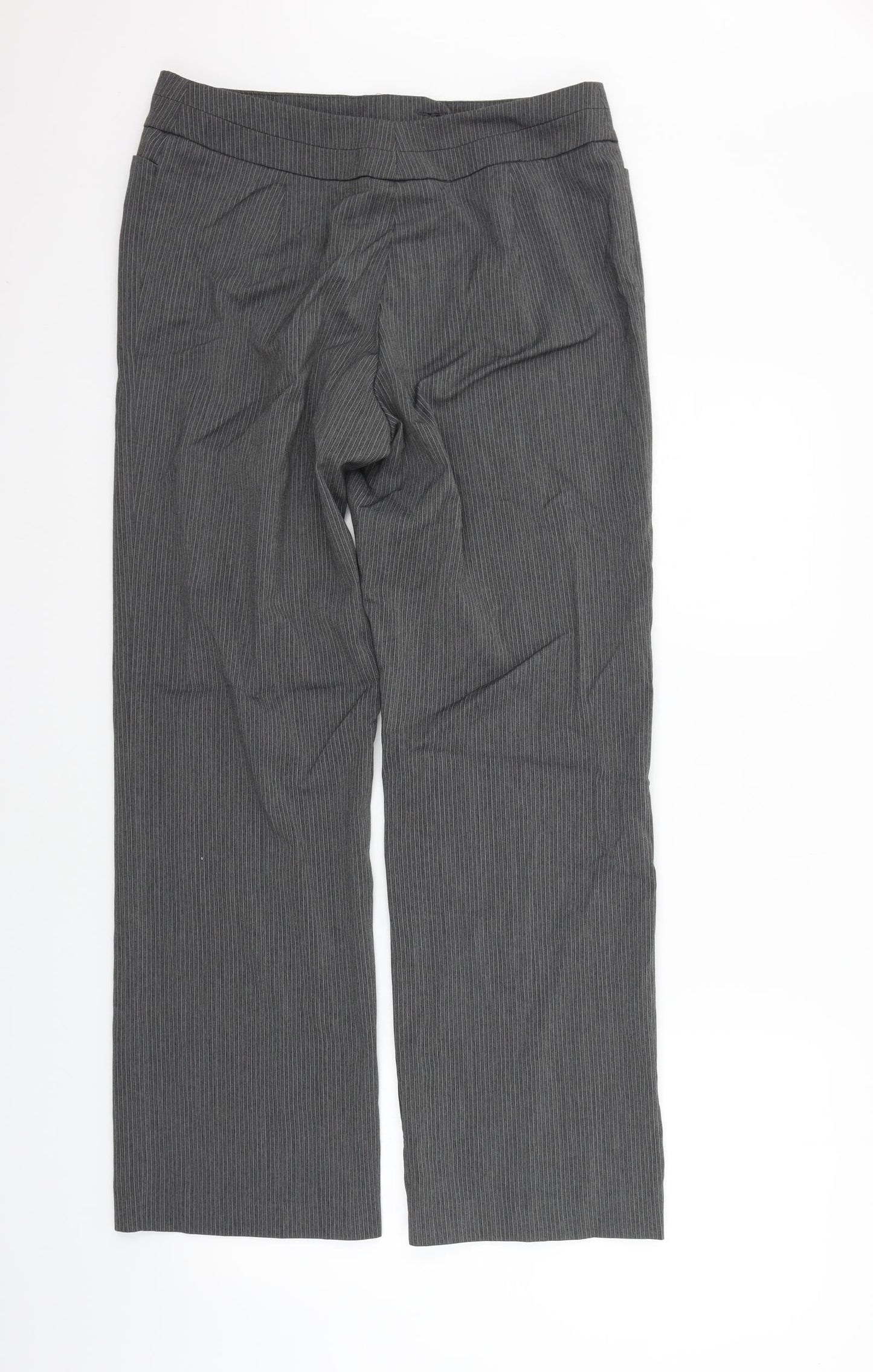 Womens UK Size 14 Marks and Spencer Regular Fit  Grey Trousers