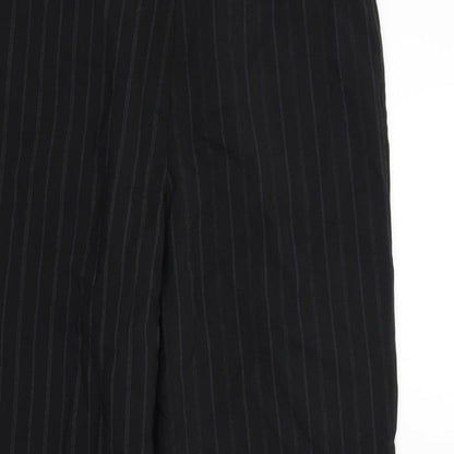 Amartanto Womens Black Striped  Trousers  Size 14 L27 in