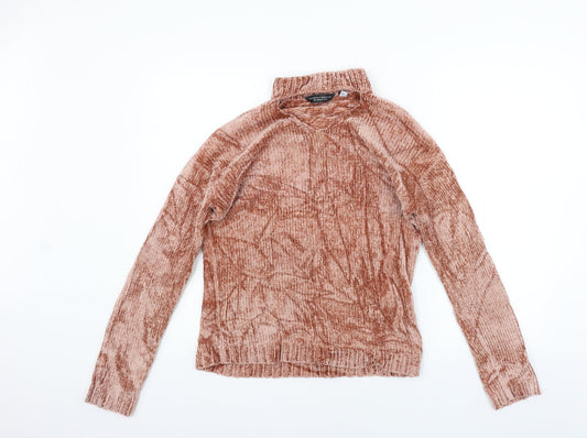 Dorothy Perkins Womens Orange   Pullover Jumper Size 10