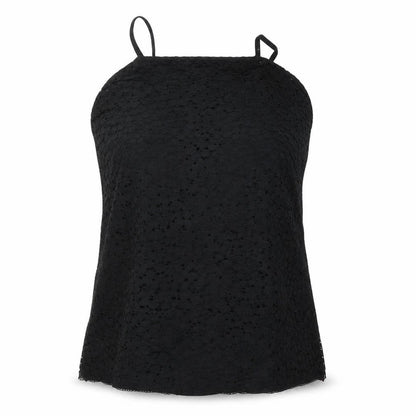 Preworn Womens Black Floral  Camisole Blouse Size M