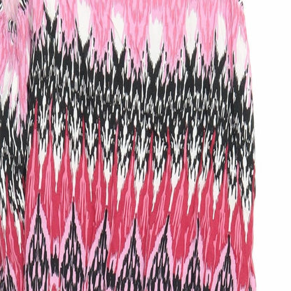 Select Womens Pink Geometric  Maxi  Size L
