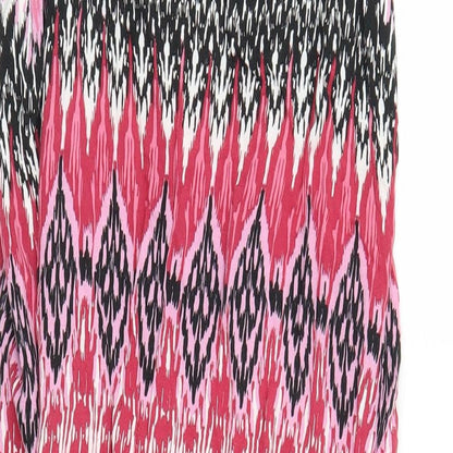 Select Womens Pink Geometric  Maxi  Size L