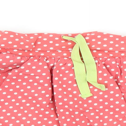 M&S Girls Pink Polka Dot  Pleated Skirt Size 5-6 Years