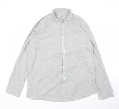 Primark Mens Grey Check   Button-Up Size 2XL